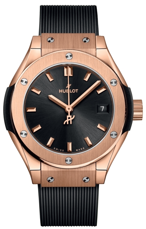 Hublot Naisten kello 591.OX.1480.RX Classic Fusion Musta/Kumi Ø29 mm