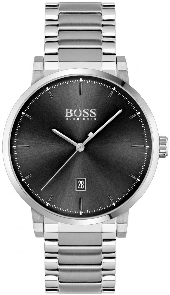 Hugo Boss Miesten kello 1513792 Confidence Musta/Teräs Ø42 mm