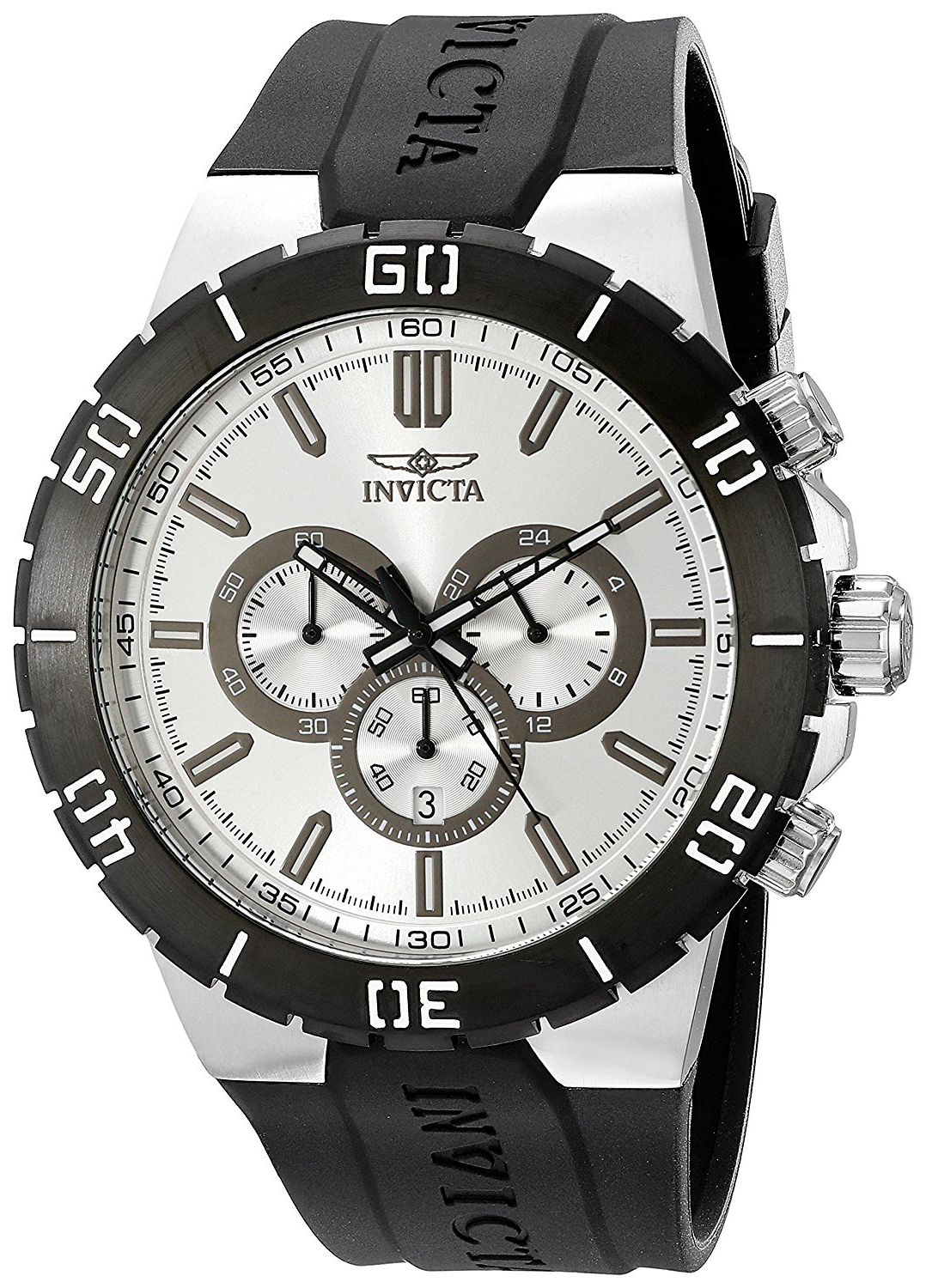 Invicta Miesten kello 19196 Pro Diver Hopea/Kumi Ø54 mm