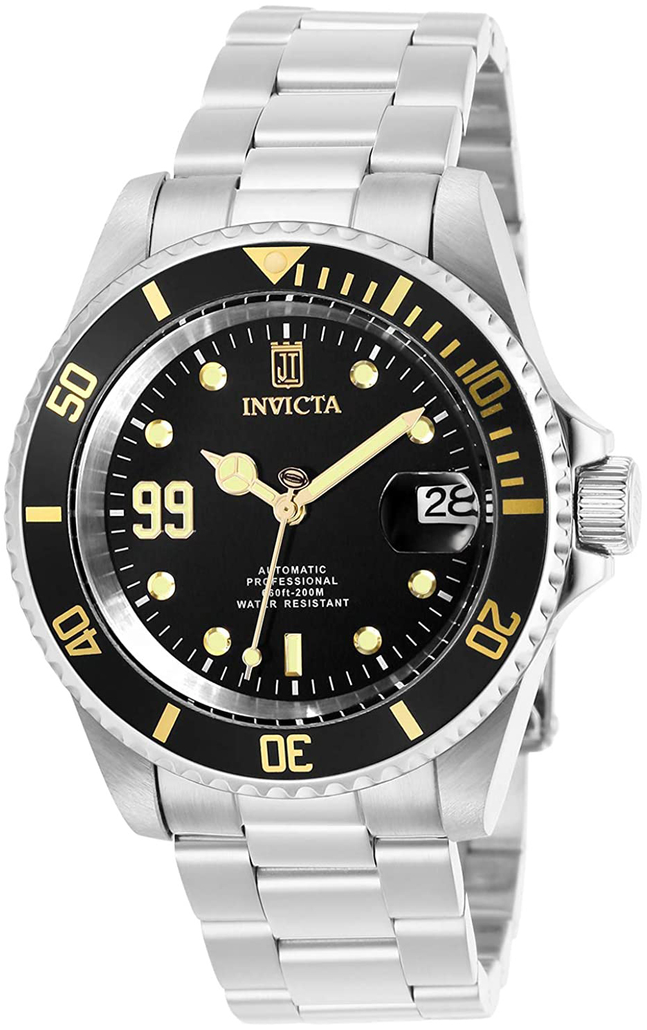 Invicta Jason Taylor Miesten kello 30198 Musta/Teräs Ø40 mm