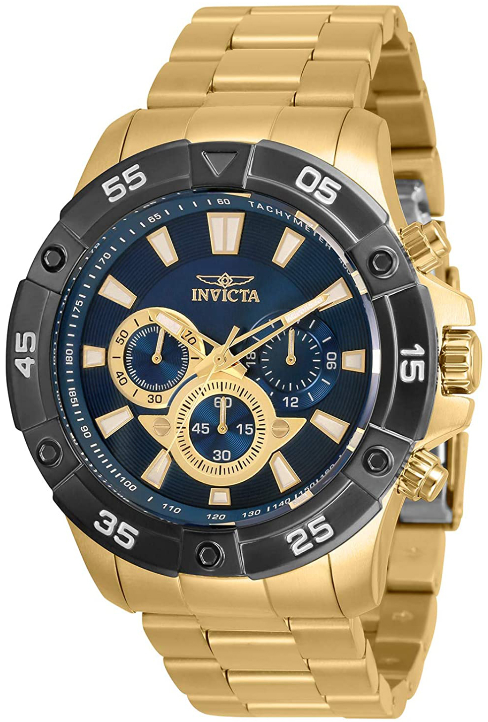 Invicta Miesten kello 30755 Pro Diver Sininen/Kullansävytetty teräs