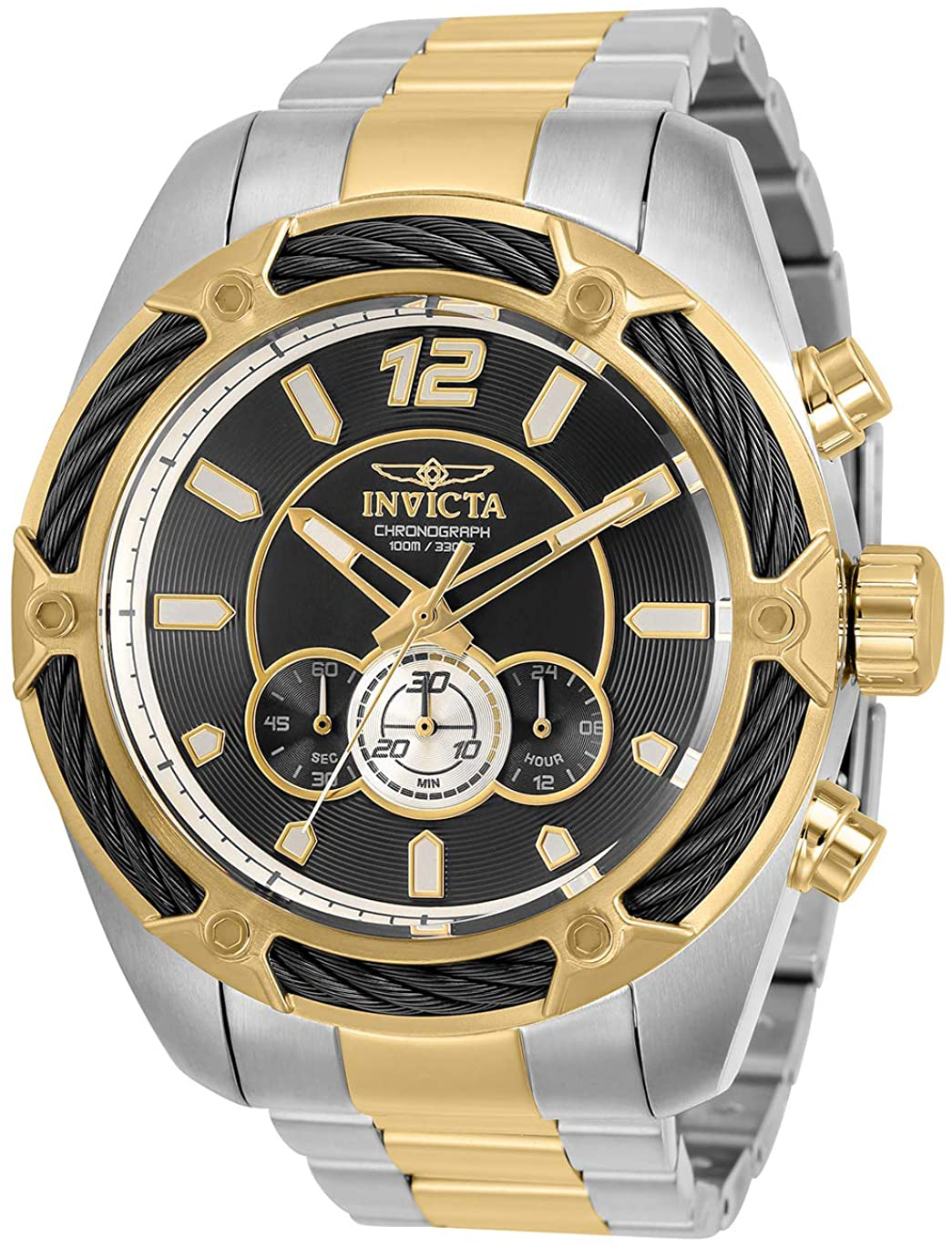 Invicta Bolt Miesten kello 31471 Musta/Kullansävytetty teräs Ø52 mm