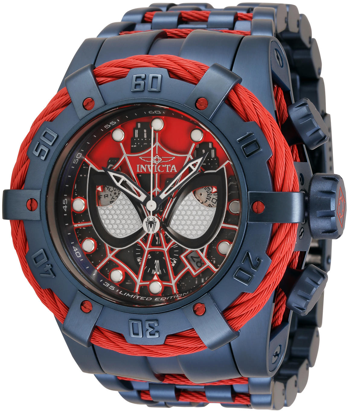 Invicta Miesten kello 35164 Marvel Monivärinen/Teräs Ø53 mm