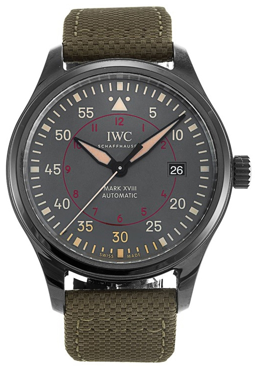 IWC Pilots Classic Miesten kello IW324702 Harmaa/Tekstiili Ø41 mm