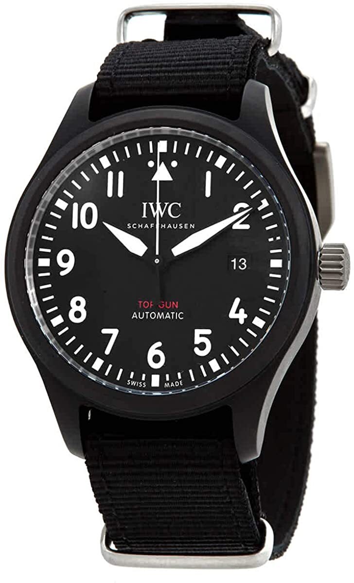 IWC Miesten kello IW326901 Pilots Musta/Tekstiili Ø41 mm