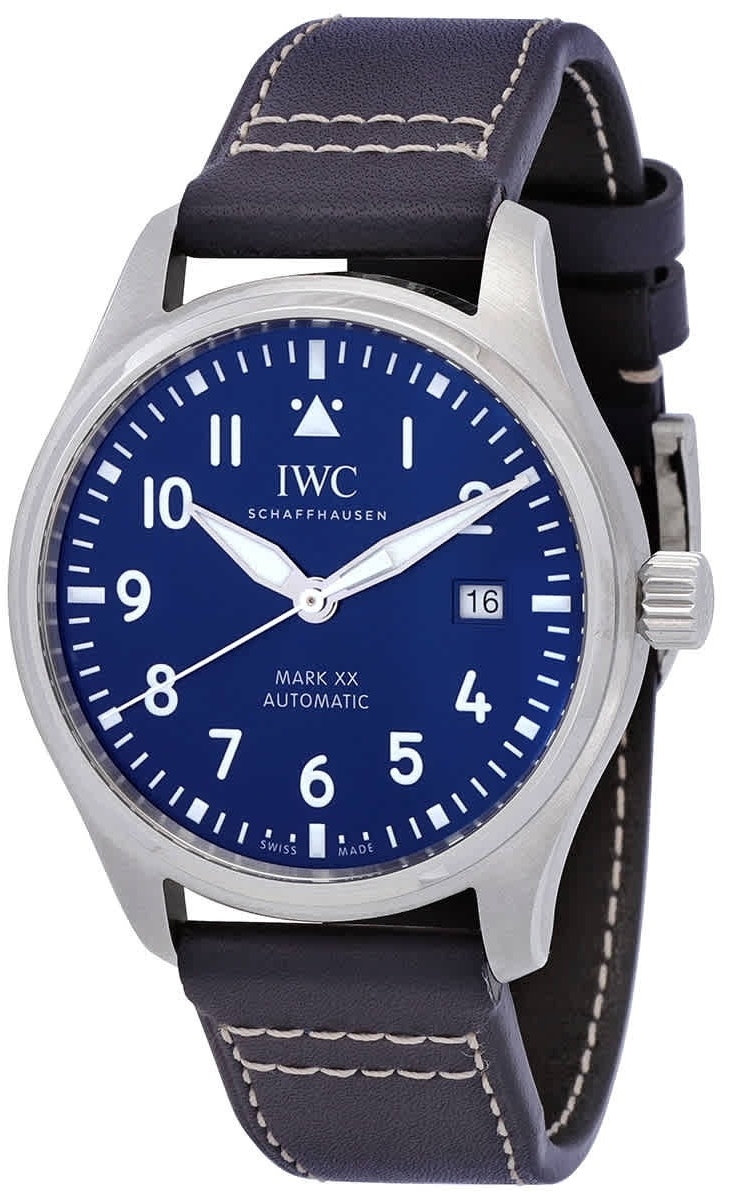 IWC Miesten kello IW328203 Pilots Sininen/Nahka Ø40 mm