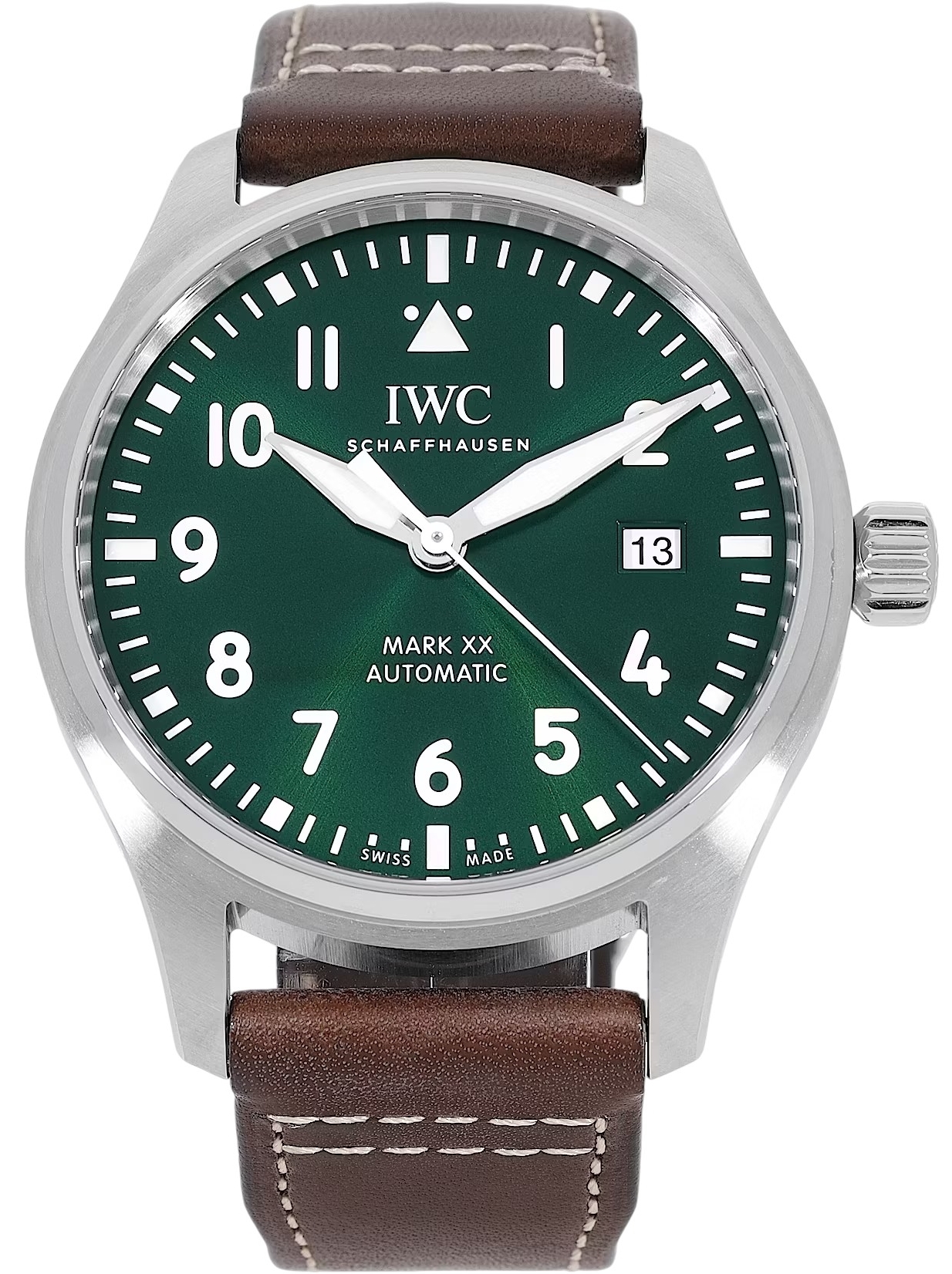 IWC Miesten kello IW328205 Mark Xx Vihreä/Nahka Ø40 mm