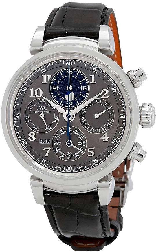 IWC Miesten kello IW392103 Da Vinci Harmaa/Nahka Ø43 mm