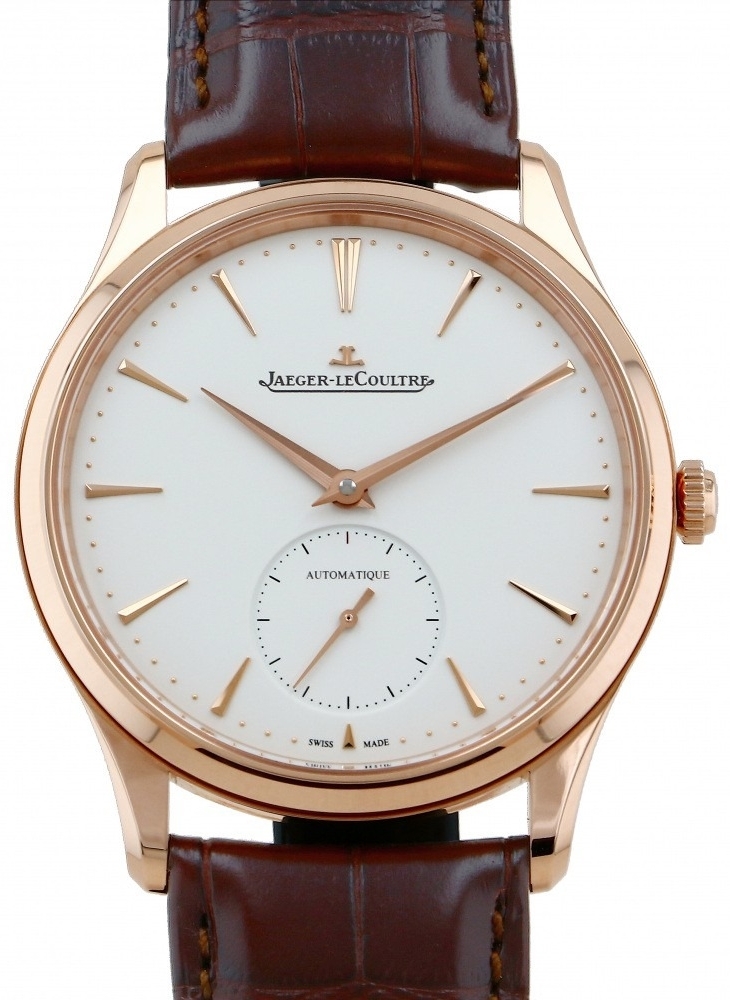 Jaeger LeCoultre Miesten kello 1212510 Master Ultra Thin Beige/Nahka