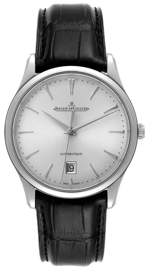 Jaeger LeCoultre Miesten kello 1238420 Master Ultra Thin Hopea/Nahka