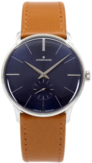 Junghans Miesten kello 27/3504.02 Meister Sininen/Nahka Ø37.7 mm