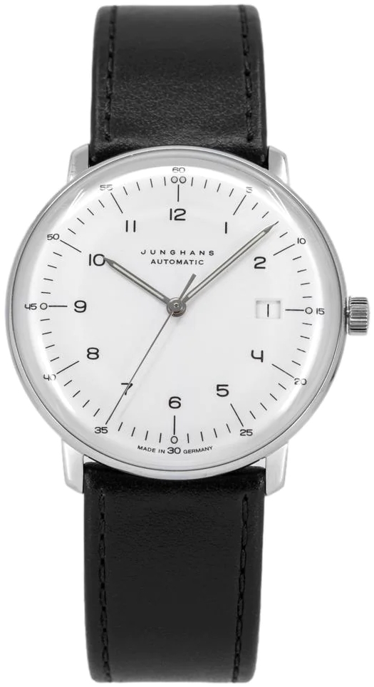 Junghans 27/4700.02 Max Bill Valkoinen/Nahka Ø38 mm