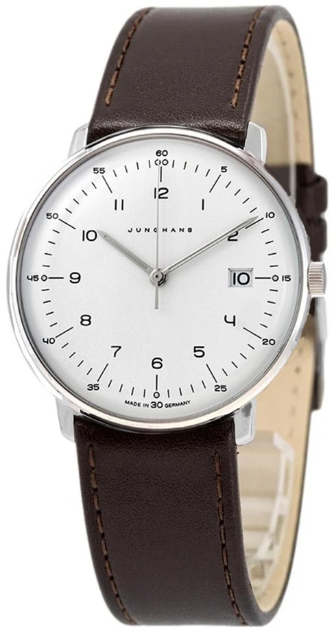 Junghans 41/4461.02 Max Bill Hopea/Nahka Ø38 mm