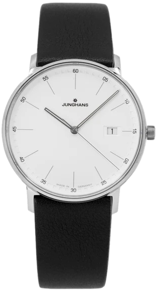 Junghans Miesten kello 41/4884.00 Form Valkoinen/Nahka Ø39.3 mm