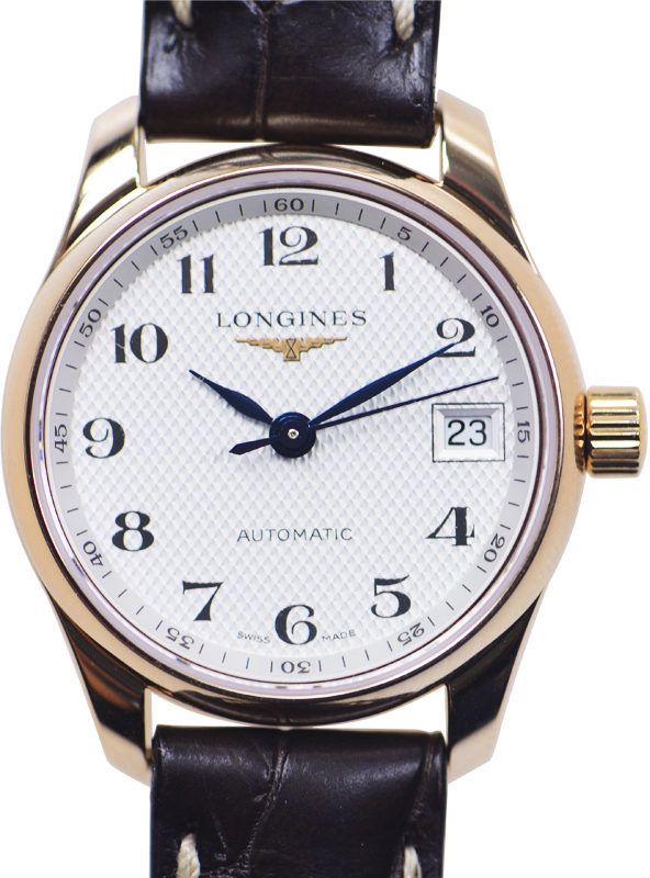 Longines Naisten kello L2.128.8.78.3 Master Hopea/Nahka Ø25.5 mm