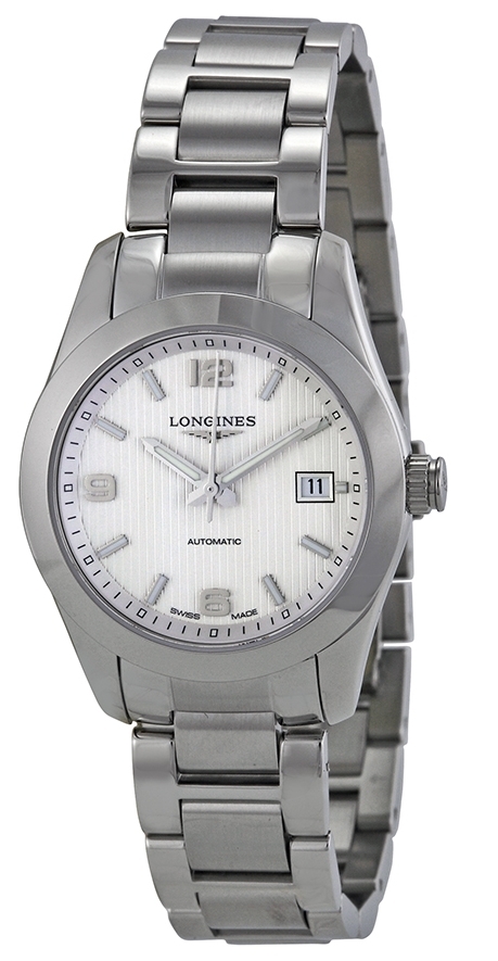 Longines Naisten kello L2.285.4.76.6 Conquest Ladies Hopea/Teräs