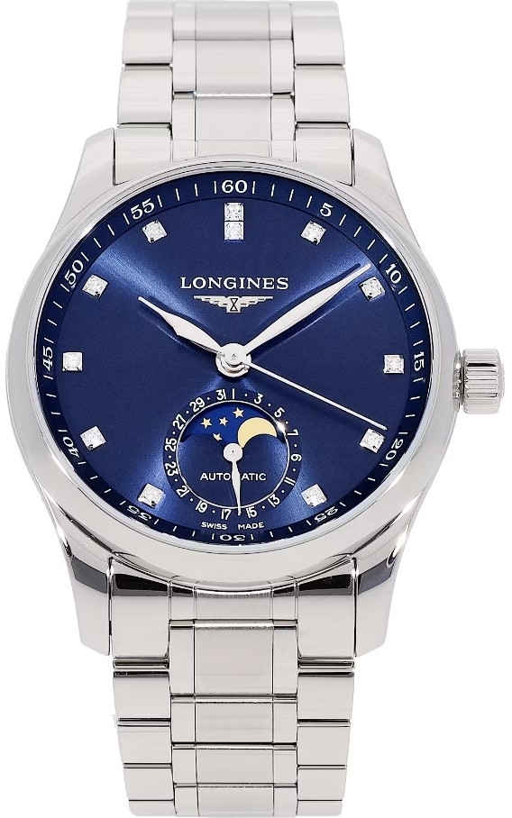 Longines Naisten kello L2.409.4.97.6 Master Sininen/Teräs Ø34 mm