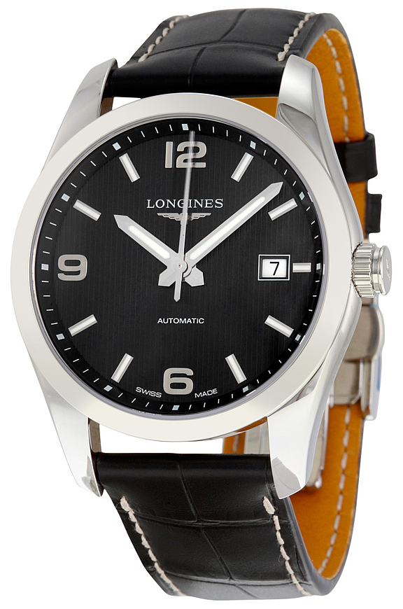 Longines Miesten kello L2.785.4.56.3 Conquest Musta/Nahka Ø40 mm