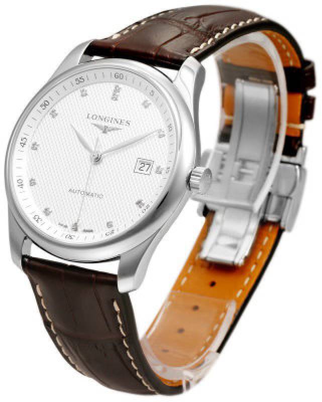 Longines Miesten kello L2.793.4.77.3 Master Hopea/Nahka Ø40 mm