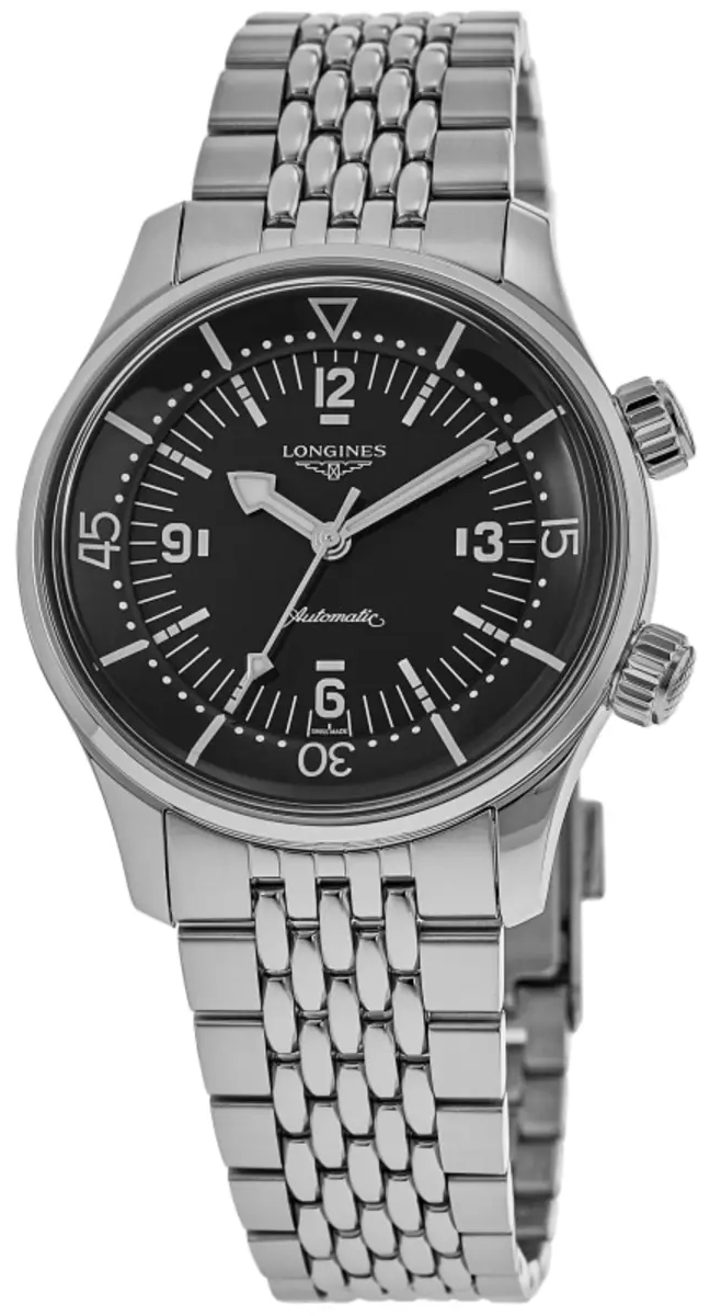 Longines Miesten kello L3.764.4.50.7 Legend Diver Punainen/Teräs