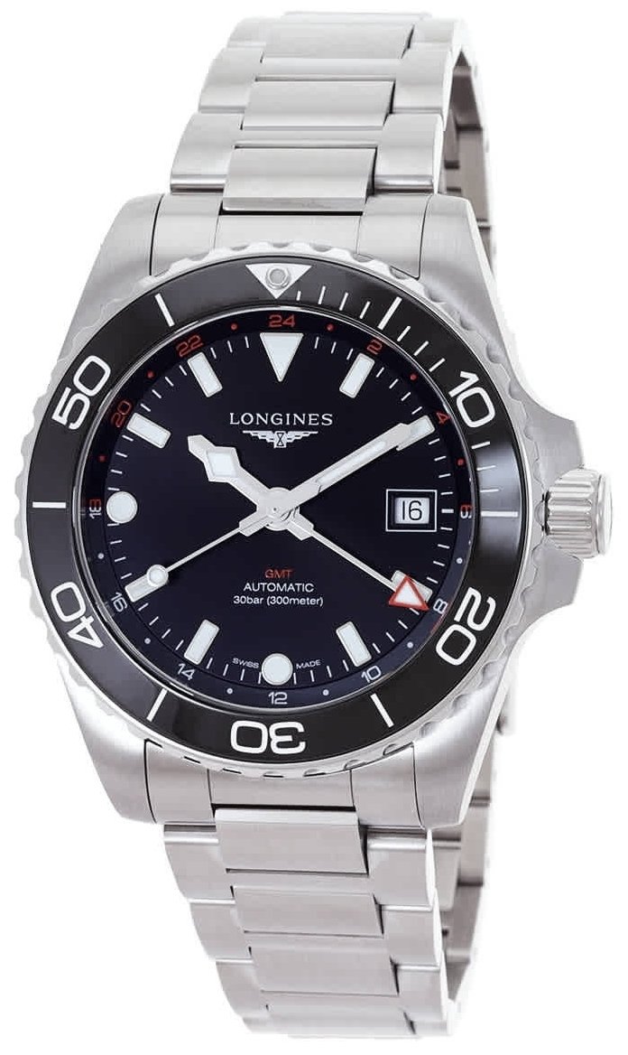 Longines Miesten kello L3.790.4.56.6 Hydroconquest Musta/Teräs Ø41