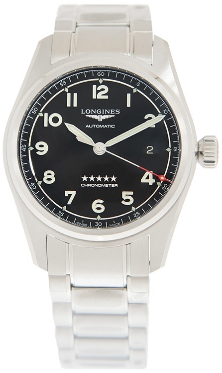 Longines Miesten kello L3.810.4.53.6 Spirit Musta/Teräs Ø40 mm