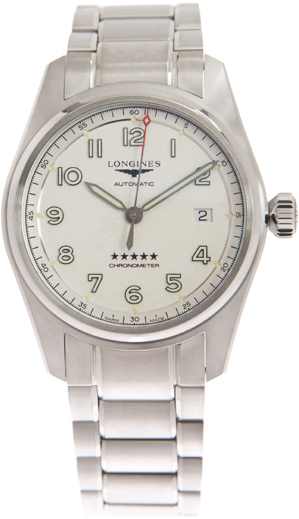 Longines Miesten kello L3.810.4.73.9 Spirit Prestige Hopea/Teräs