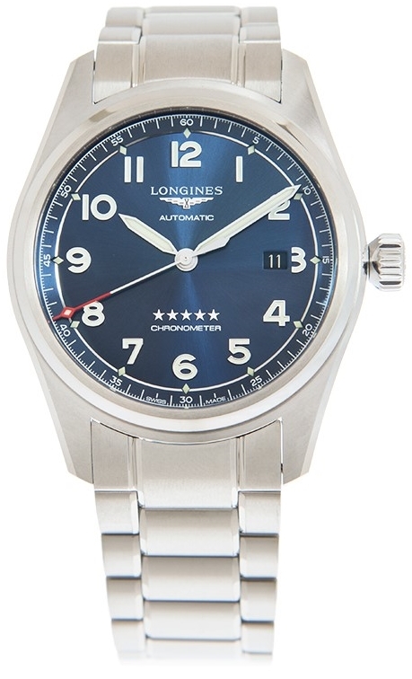 Longines Miesten kello L3.811.4.93.6 Spirit Sininen/Teräs Ø42 mm