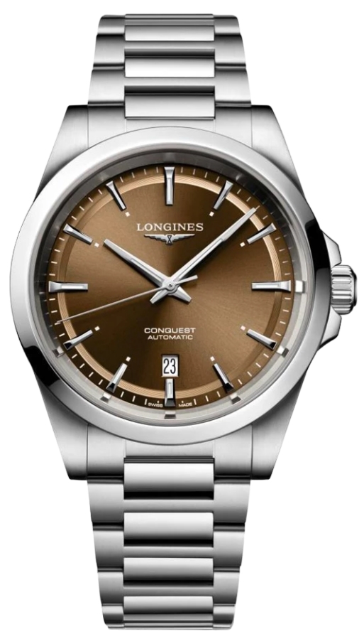 Longines Miesten kello L3.830.4.62.6 Conquest Ruskea/Teräs Ø41 mm