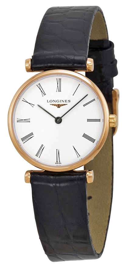 Longines Naisten kello L4.209.1.91.2 Grande Classique Valkoinen/Nahka