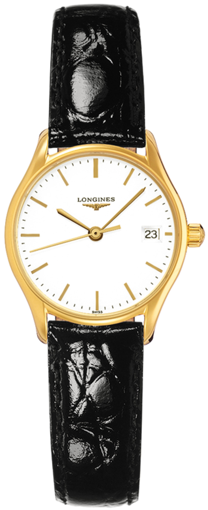 Longines Lyre Naisten kello L4.259.2.12.2 Valkoinen/Nahka Ø25 mm