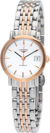 Longines Naisten kello L4.309.5.12.7 Elegant Valkoinen/18K punakultaa