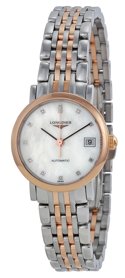 Longines Naisten kello L4.309.5.87.7 Elegant Valkoinen/18K punakultaa