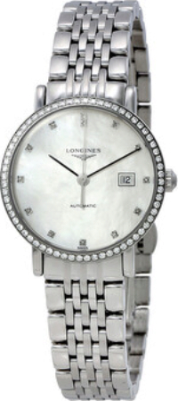 Longines Naisten kello L4.310.0.87.6 Elegant Valkoinen/Teräs Ø29 mm