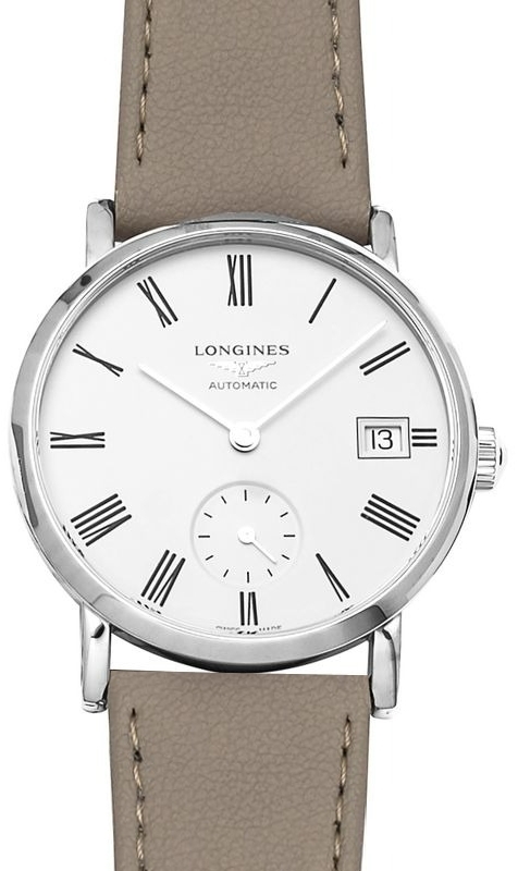 Longines Naisten kello L4.312.4.11.2 Elegant Valkoinen/Nahka Ø34.5 mm