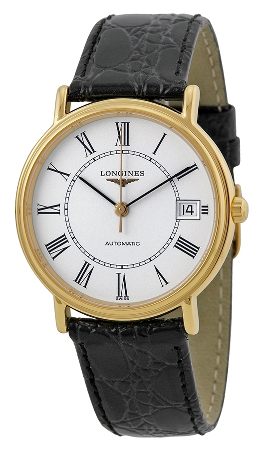 Longines Miesten kello L4.821.2.11.2 Grande Classique Valkoinen/Nahka