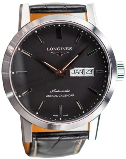 Longines Miesten kello L4.827.4.52.0 The 1832 Musta/Nahka Ø40 mm