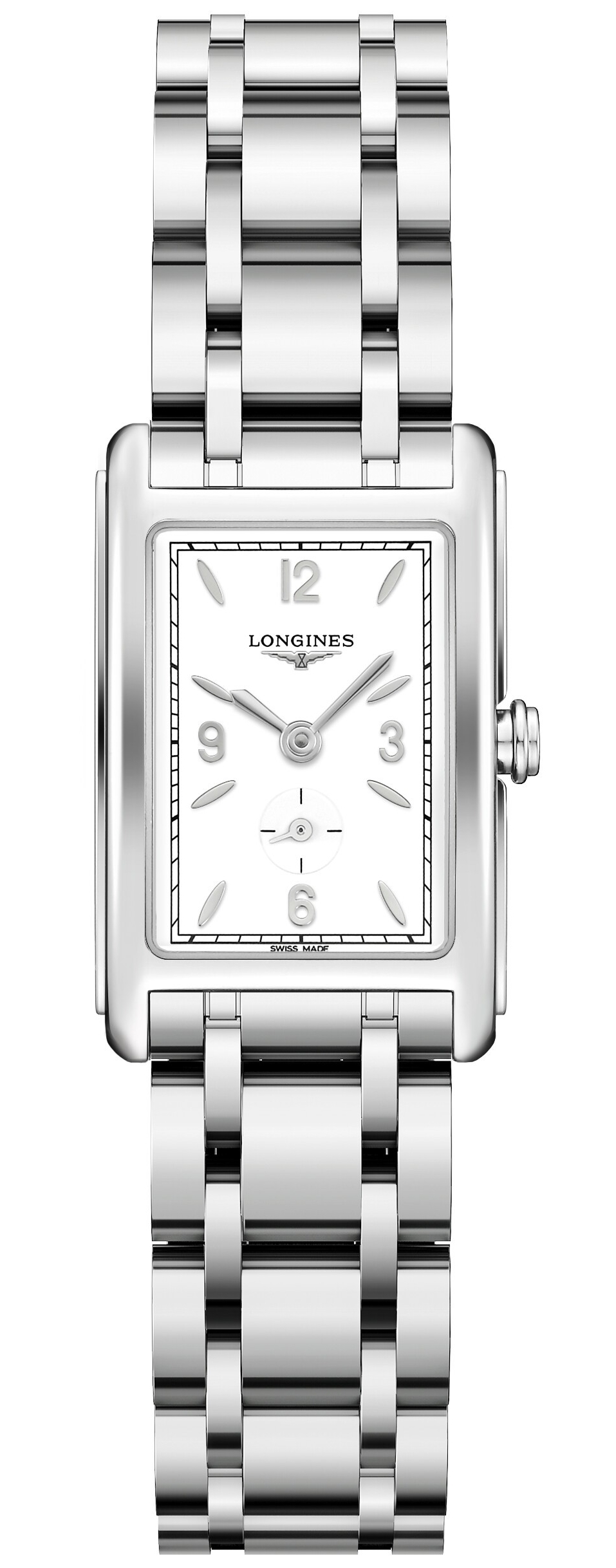 Longines Naisten kello L5.255.4.16.6 Dolcevita Valkoinen/Teräs