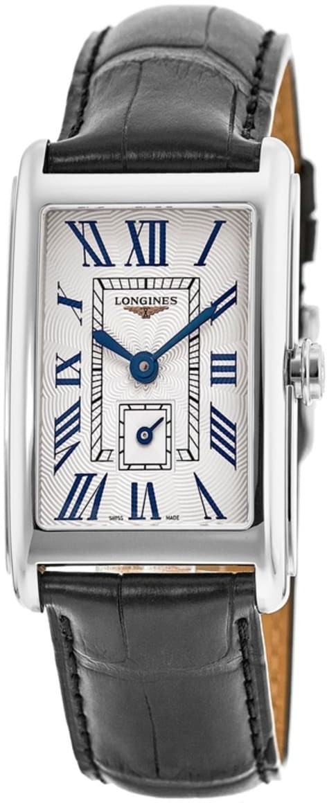 Longines Miesten kello L5.755.4.71.0 Dolcevita Hopea/Nahka