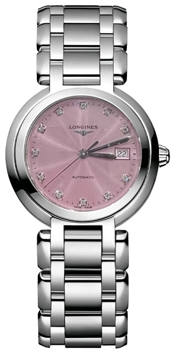 Longines Naisten kello L8.113.4.99.6 PrimaLuna Pinkki/Teräs Ø30 mm