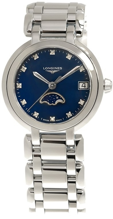 Longines Naisten kello L8.115.4.98.6 Primaluna Sininen/Teräs Ø30.5