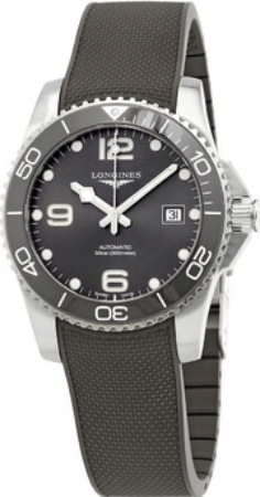 Longines Miesten kello L3.781.4.76.9 Hydroconquest Harmaa/Kumi Ø41 mm