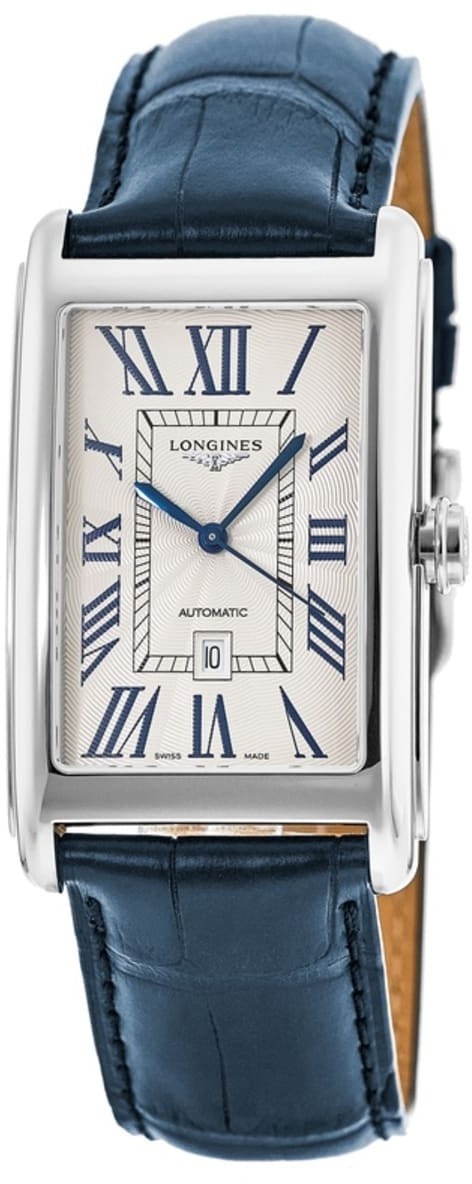 Longines Miesten kello L5.757.4.71.9 Dolcevita Hopea/Nahka