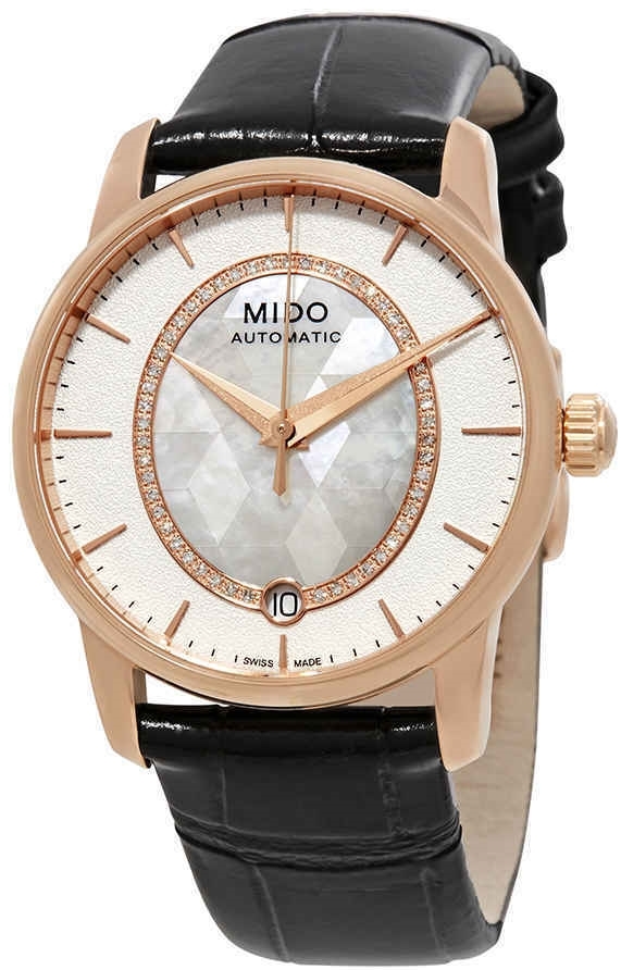 Mido Naisten kello M007.207.36.116.00 Baroncelli Hopea/Nahka Ø33 mm