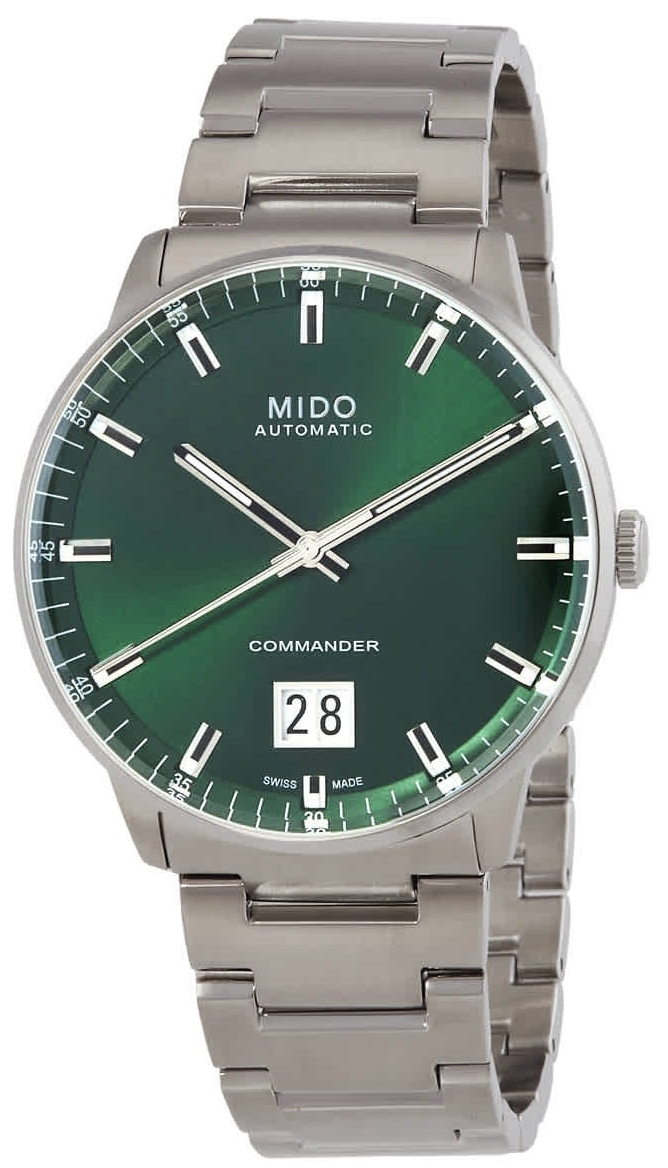 Mido Miesten kello M021.626.11.091.00 Commander Vihreä/Teräs Ø42 mm