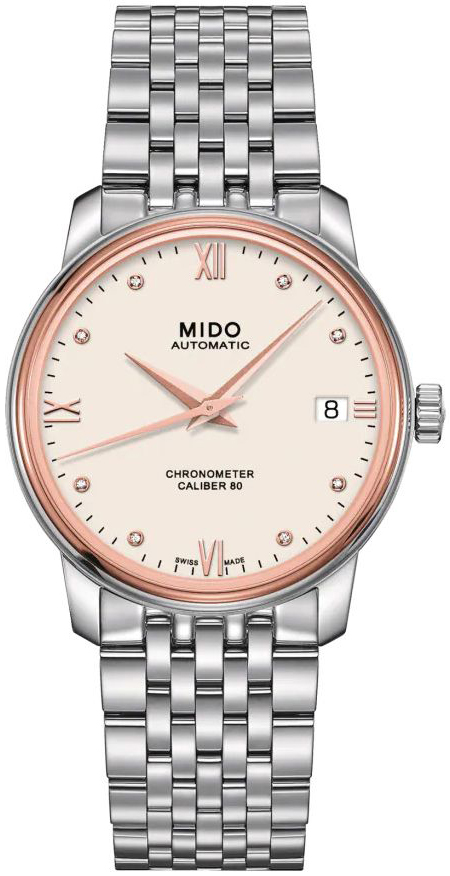 Mido Naisten kello M027.208.41.266.00 Baroncelli Beige/Teräs Ø34 mm