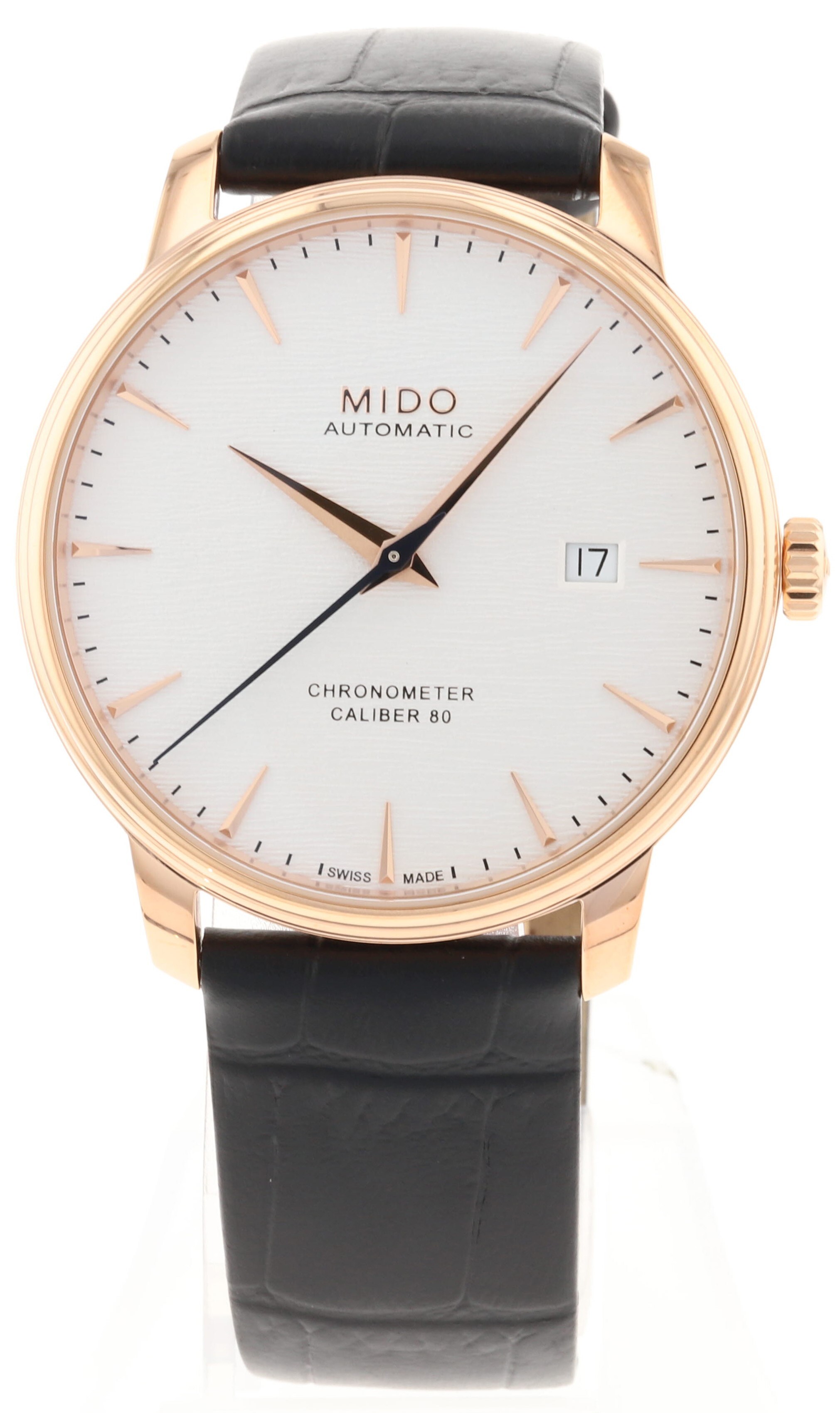 Mido Miesten kello M027.408.36.031.00 Baroncelli Hopea/Nahka Ø40 mm