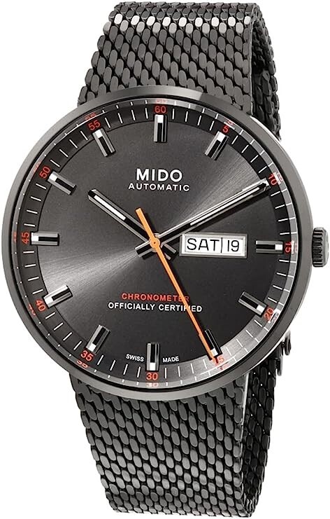 Mido Miesten kello M031.631.33.061.00 Commander Musta/Teräs Ø42 mm