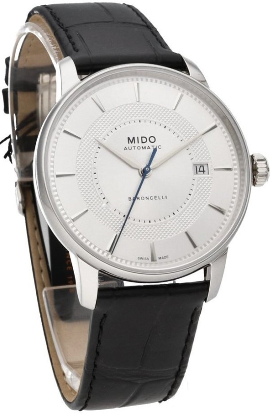 Mido Miesten kello M037.407.16.031.01 Baroncelli Hopea/Nahka Ø39 mm