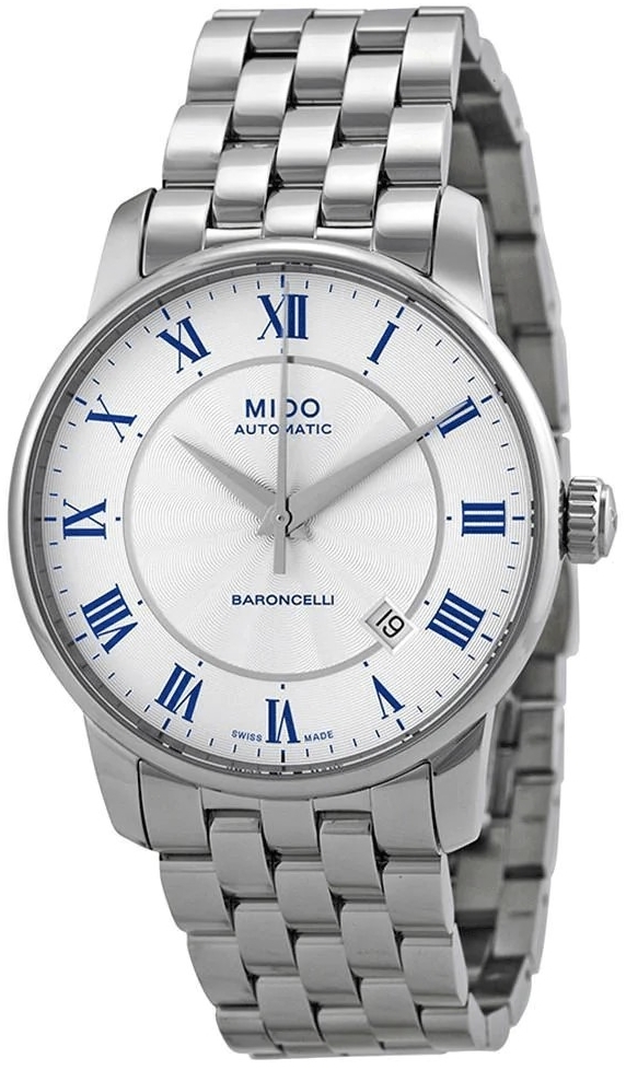 Mido Naisten kello M7600.4.21.1 Baroncelli Hopea/Teräs Ø29 mm